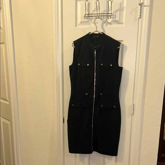 Dark Blue Sleeveless Dress - Picture 1 of 5